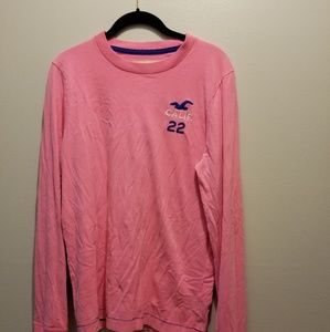 Hollister, sz lg hot pink long sleeve t shirt,